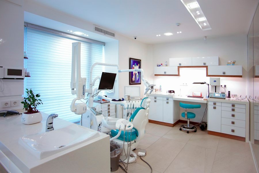 Bright dental clinic interior